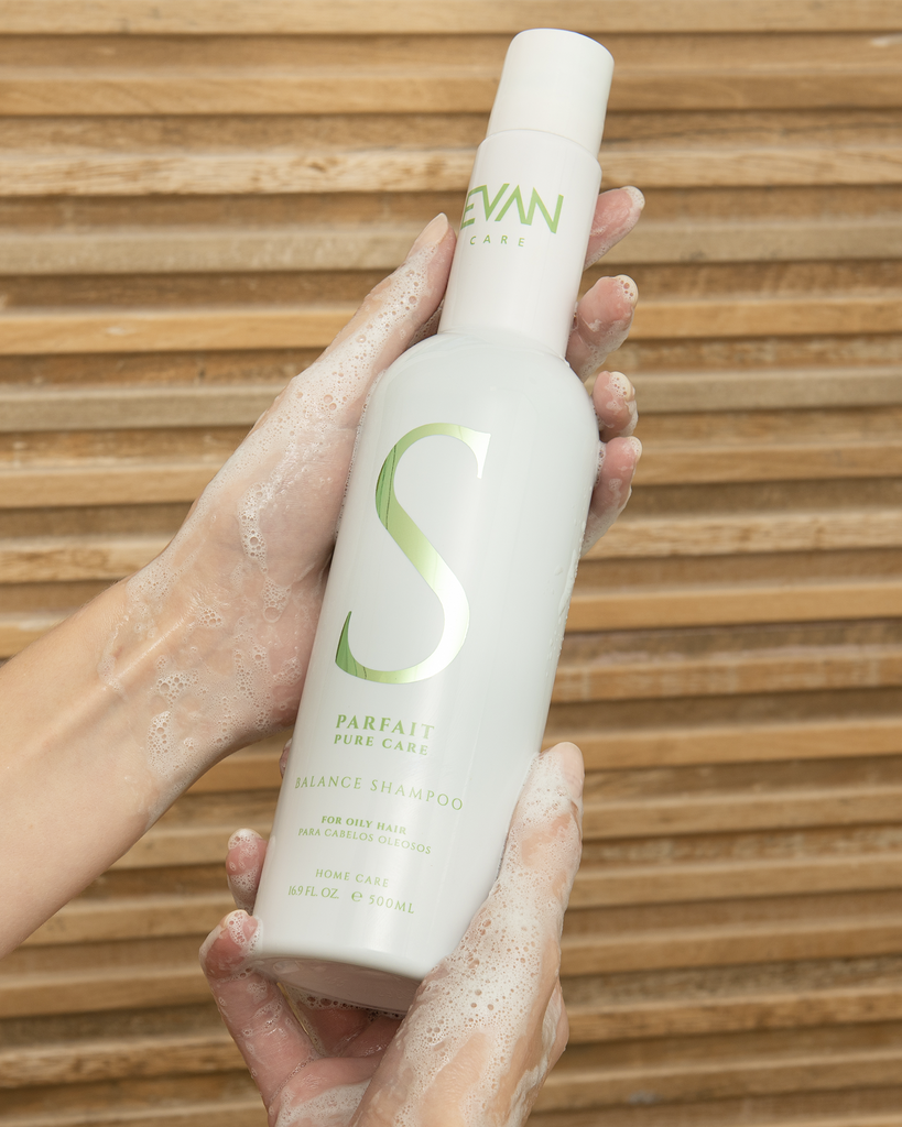 Shampoo Balance • Pure Care • Shampoo para cabelos finos e oleosos | Evan Cuidado.