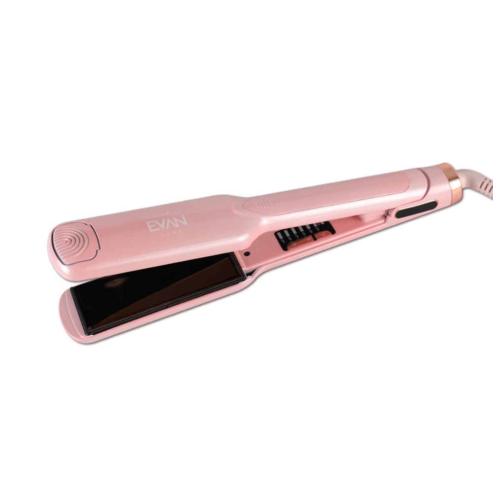 Alisamento de Cabelo 250°C | Achatador de cabelo de ferro profissional rosa.