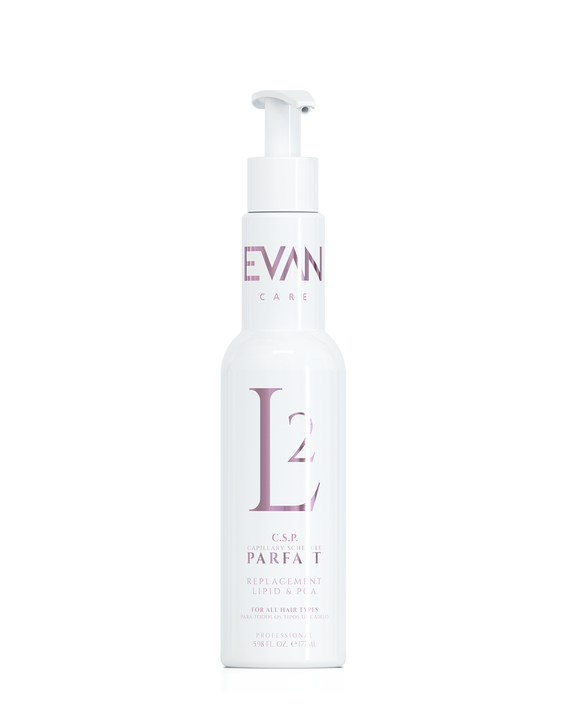 Lípido de reposição L2 | Cuidados com Evan | Tratamento para cabelos danificados de dentro para fora com nutrição profunda.