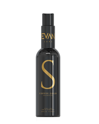 Coffee Gold Shampoo | Evan Care | Salt-Free Sulfate-Free Shampoo for Chemically Straightened Hair.