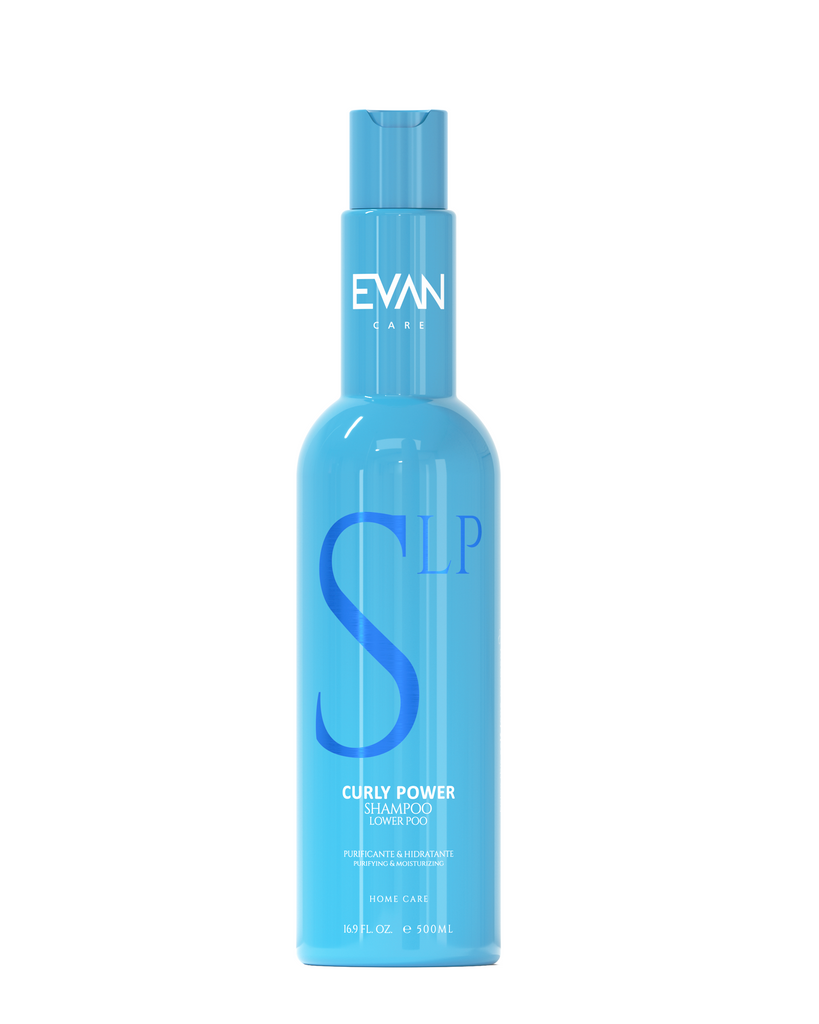 Shampoo Lower Poo • Curly Power | Evan Care | Natural Hair Oil & Moisture Retaining Mild Lather Shampoo.